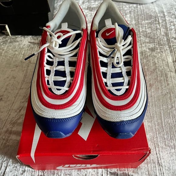 Air Max 97 “Americana” White/University Red - Size 7 (GS) - Picture 2 of 8